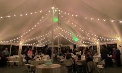 Maryland Tent Rentals with Lighting